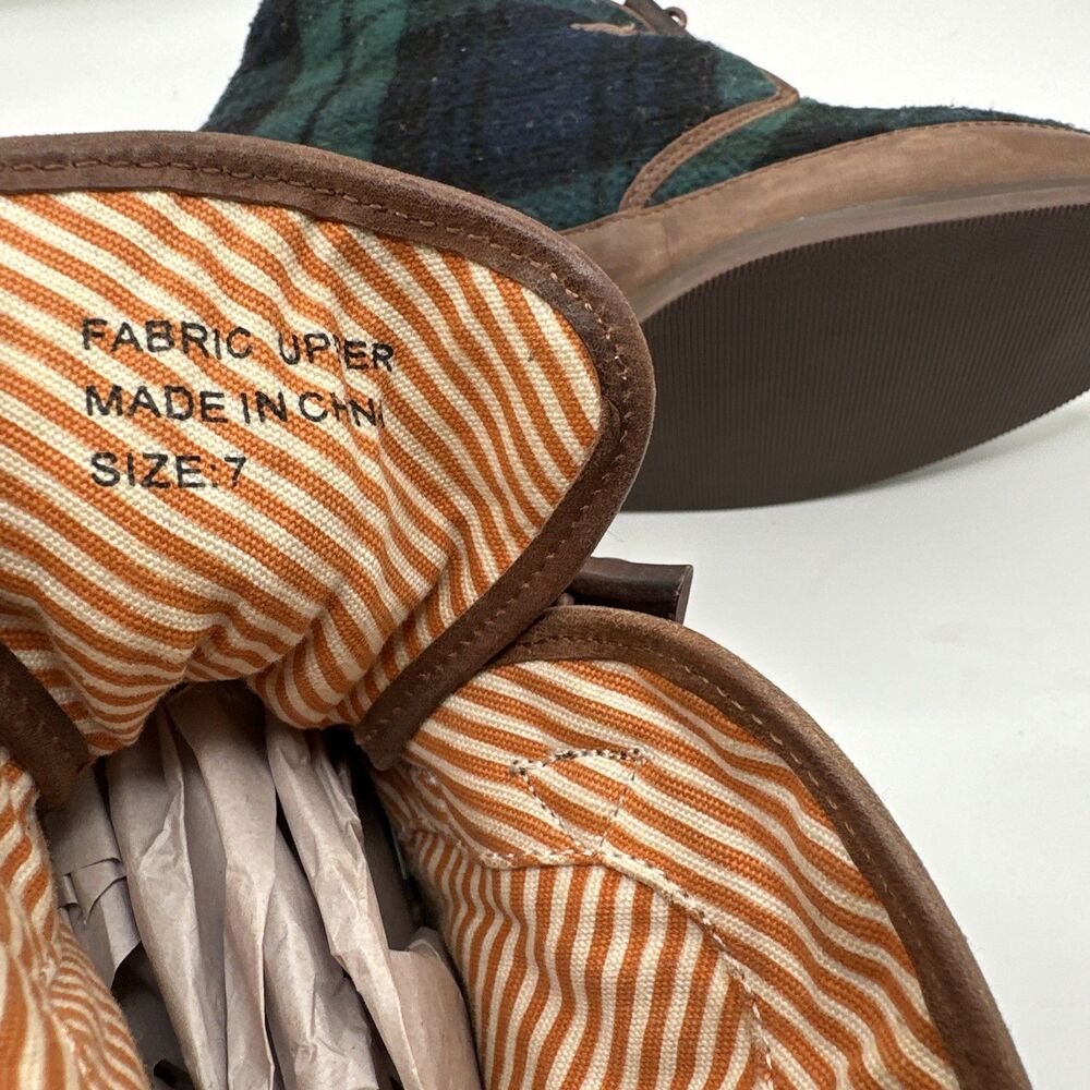 80%20 Toggle Tartan Plaid Wedge Sz 7‎ - Picture 6 of 6